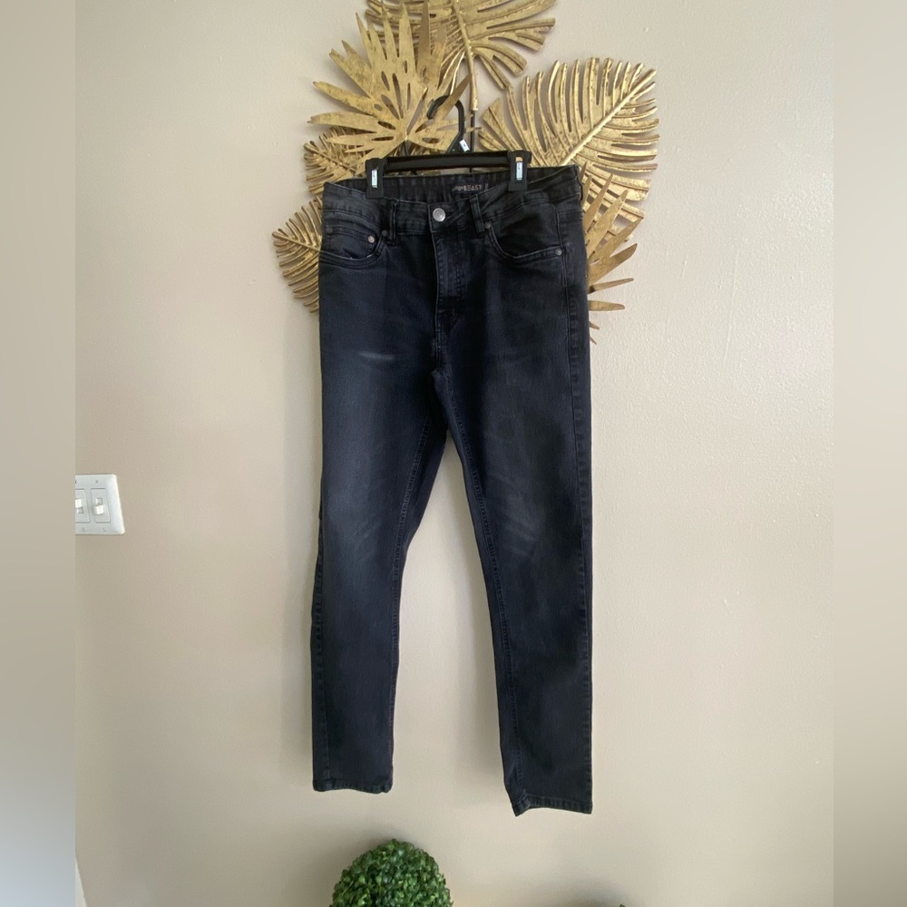 Indigo Men's Dark Blue Slim Jeans